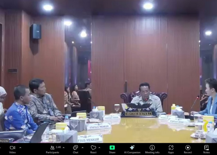 Kemenkum Sumsel Ikuti Dialog Terbuka Town Hall Meeting dengan Menteri Hukum, Serap Aspirasi Pegawai 
