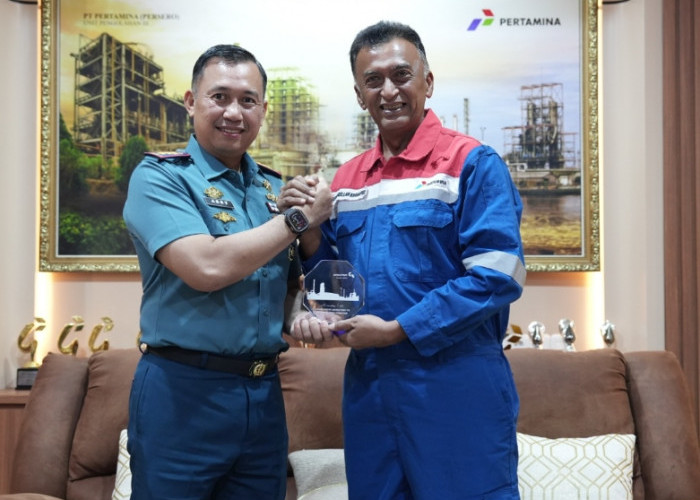 Pertamina Patra Niaga Kilang Plaju Perkuat Sinergi Bersama Lanal Palembang Jaga Kedaulatan Energi Nasional
