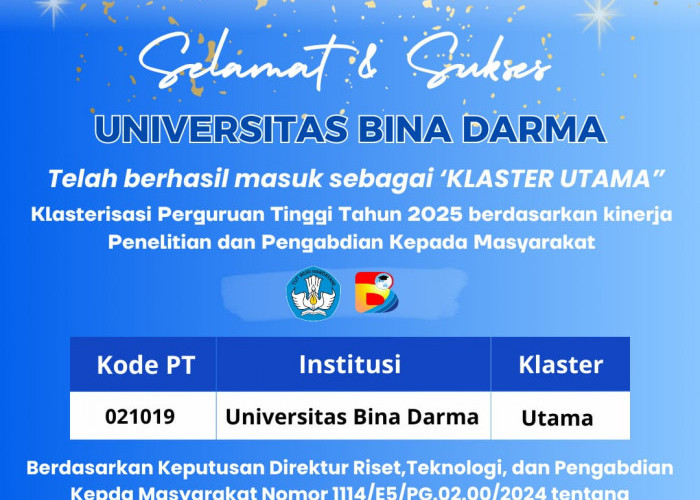 Raih Prestasi Gemilang, UBD Masuk Klaster Utama Perguruan Tinggi