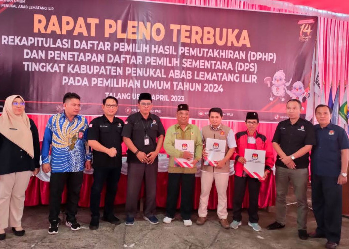 Pengurus DPC Gerindra Hadiri Undangan Penetapan DPHP dan DPS PALI