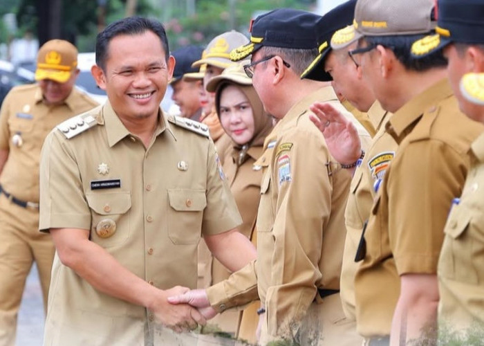 Perdana, Pj Wako Dr Cheka Pimpin Apel Bersama Ajak Seluruh ASN Kompak Menuju Palembang Kota Besar