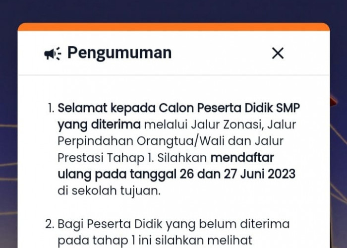 8.929 Siswa Diterima Jalur Zonasi PPDB SMP Palembang, Pendaftar Melebihi Kuota Hingga 187 Persen 