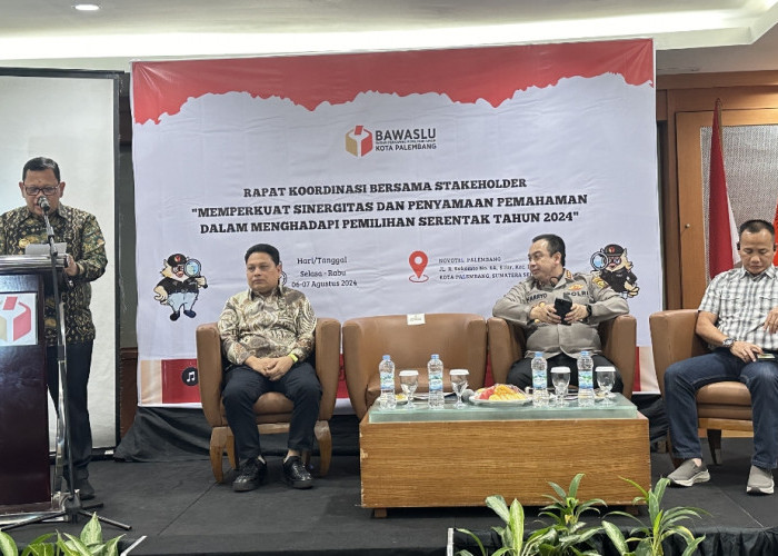 Rakor Bersama Stakeholder, Upaya Bawaslu Palembang Bangun Kolaborasi Menuju Pemilihan Serentak 2024  