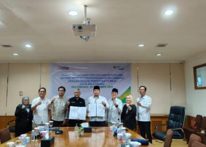 Bawaslu Palembang-BPJS Ketenagakerjaan Jalin Kerjasama Jaminan Risiko Pengawasan Pilkada 2024