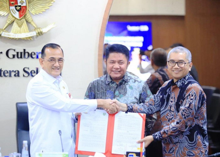 Pemprov Sumsel - Unsri Tandatangani NPHD, Gubernur Herman Deru: Hindari Praktik Mark Up dan Kegiatan Fiktif