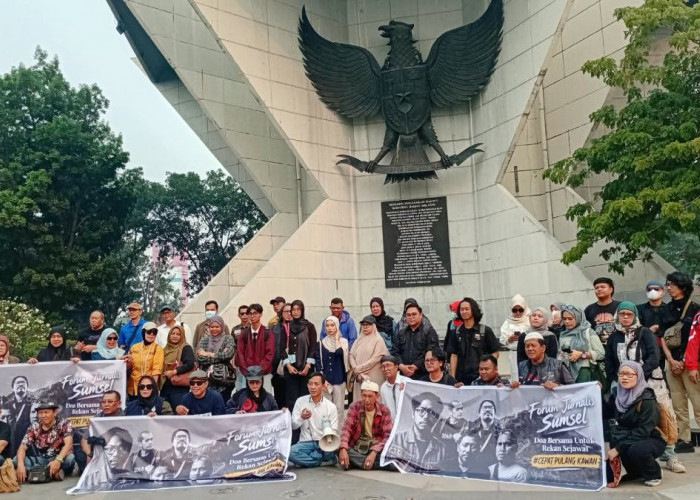 Cepat Pulang Kawan Bergema di Palembang, Jurnalis Sumsel Doakan 5 Sejawat yang Hilang di Anak Krakatau