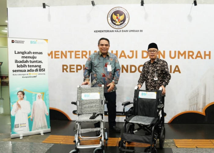 Support Kelancaran Puncak Haji, BSI Kirim 600 Kursi Roda ke Tanah Suci