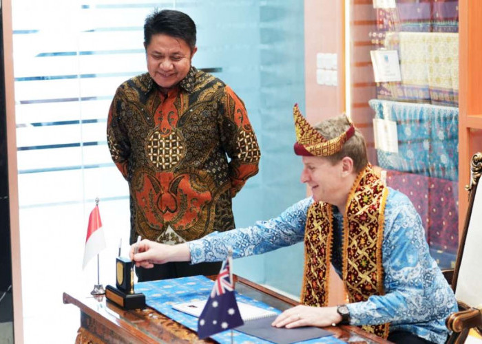 Gubernur Herman Deru Perkuat Kemitraan Sumsel–Australia, Dorong Pengembangan Sanitasi dan Ekspor Kopi