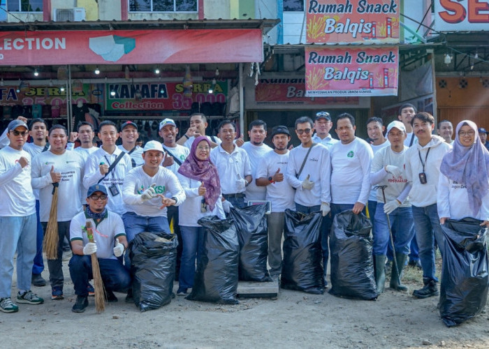Aksi Bersih Lingkungan Kampung Sehati PT Pusri Palembang Kumpulkan Sampah 2 Ton Satu Hari