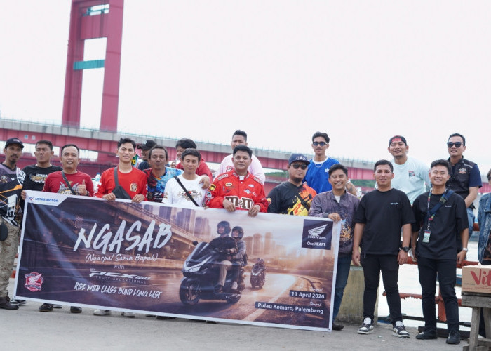 Astra Motor Sumsel Ngasab Bareng AHMP, Kegiatan Komunitas Honda Touring Santai hingga Wisata Lokal 