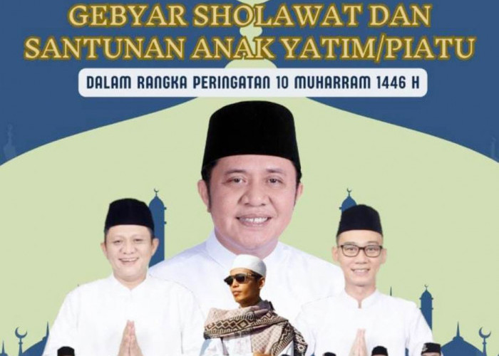 Rabu 17 Juli 2004, Mari Bersholawat Sambil Menyantuni Anak Yatim di Lapangan Taman Tani Merdeka OKU Timur