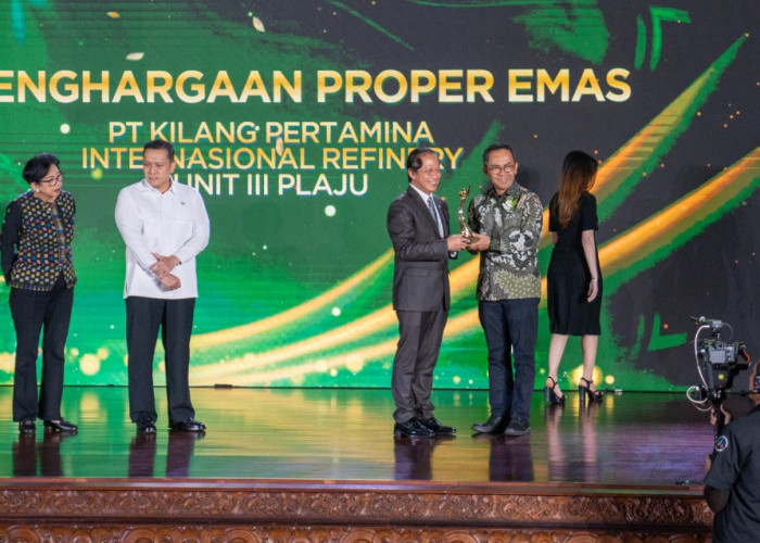 Ketiga Kalinya, Kilang Pertamina Plaju Raih PROPER Emas 2024 dari Kementerian Lingkungan Hidup