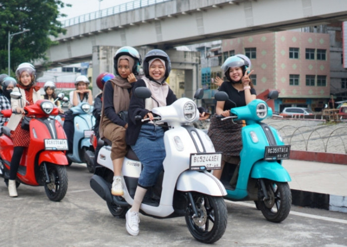Yamaha Ajak Perempuan Rolling City Classy Days Out dan Berfoto Tempat Wisata Palembang 