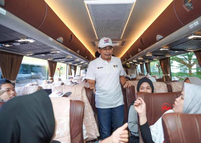 Jelang Idulfitri, Pusri Berangkatkan Peserta Mudik Gratis 2026, Melalui Program Mudik Aman Berbagi Harapan
