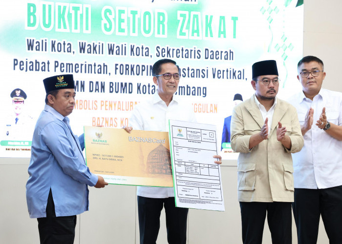 Pemkot Palembang Dukung Program Nasional Gerakan Ramadan Berkah melalui Pembayaran Zakat Maal 