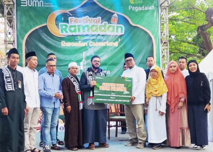 Pegadaian Area Palembang Gelar Tabligh Akbar Peduli Palestina, Dorong Aksi Nyata Masyarakat