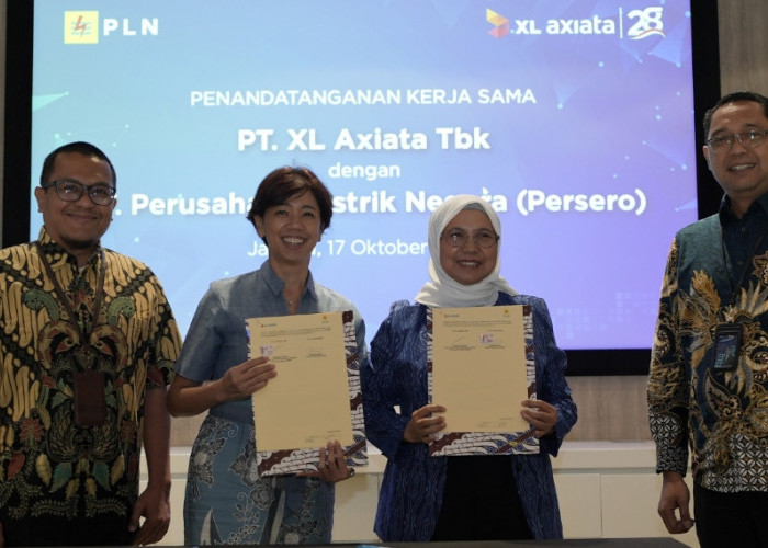 PLN dan XL Axiata Kerja Sama Pasokan Listrik dan Penggunaan Energi Terbarukan