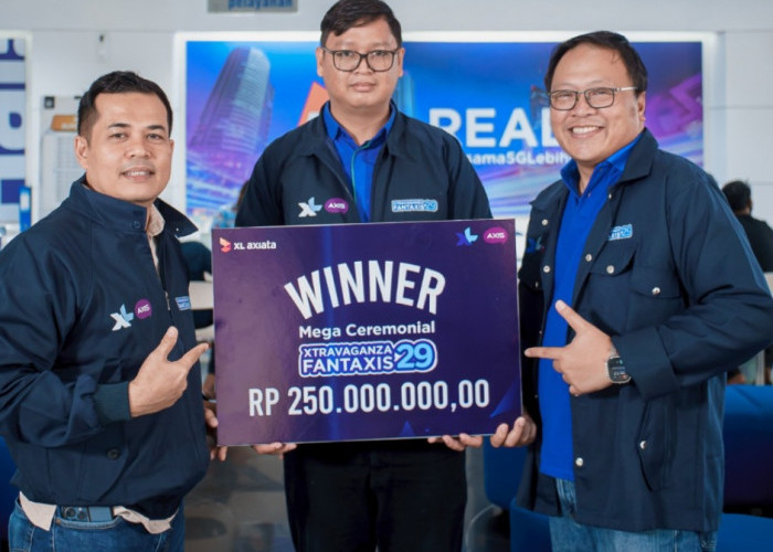 Ikut Program Kuis Xtravaganza FantAXIS, Pelanggan XL Axiata Asal Palembang Raih Hadiah Rp 250 Juta