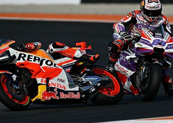 Marc Marquez Gagal Finish di MotoGP Valencia 2023, Usai Terpelanting Ditabrak Jorge Martin