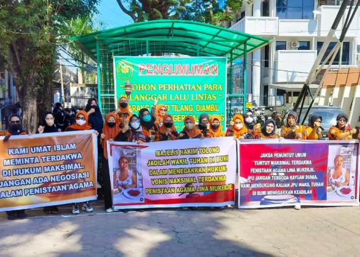 Konten Lina Mukherjee, DPW Srikandi Kawal Proses Sidang, Minta Penista Agama Dihukum Maksimal
