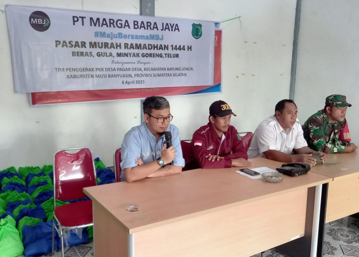 Sambut Bulan Suci, PT MBJ Gelar Pasar Murah Ramadhan di Pagar Desa