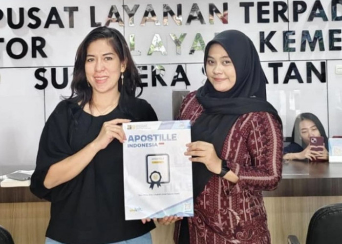 Kemenkum Sumsel Cetak Sertifikat Apostille untuk Dokumen Kerja ke Mancanegara
