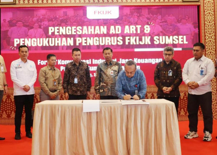 Forum Komunikasi Industri Jasa Keuangan Sumsel Resmi Dikukuhkan, Punya Peran Penting untuk  Literasi Keuangan