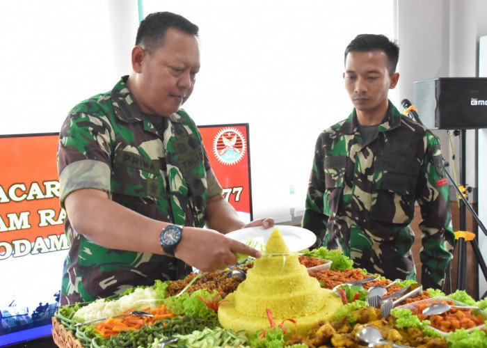 Korem 044/Gapo Gelar Syukuran HUT Kodam II/Sriwijaya Ke-77