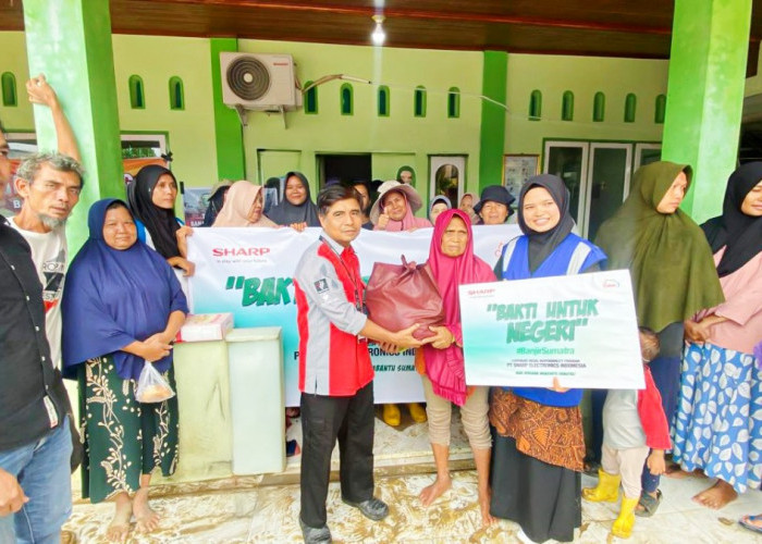 Sharp Perkenalkan Slogan Global Baru dan Beri Bantuan untuk Korban Banjir Sumatera