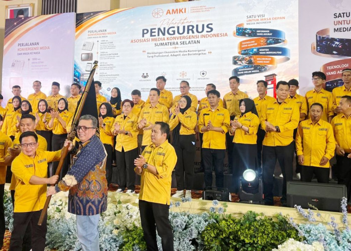 Pelantikan AMKI Sumsel Momentum Perkuat Media Lintas Platform tanpa Tinggalkan Prinsip Jurnalistik