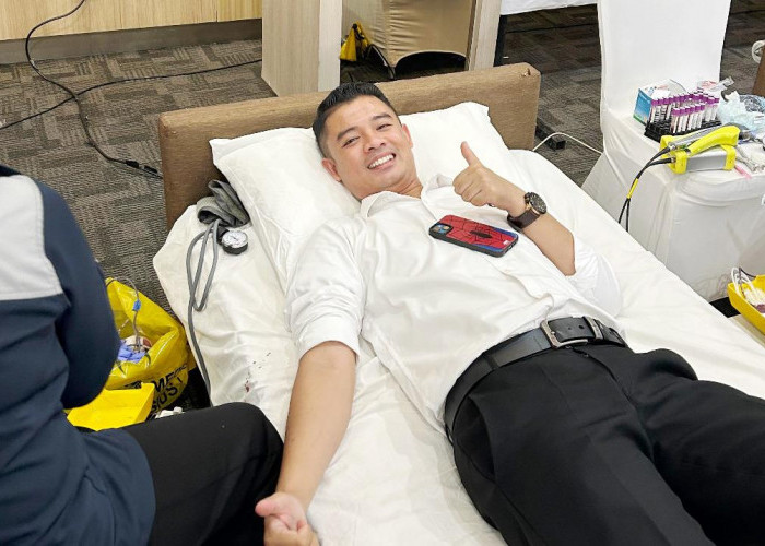 Lucky Number Seven, Rangkaian HUT ke-7, THE 1O1 Palembang Rajawali Gelar Donor Darah