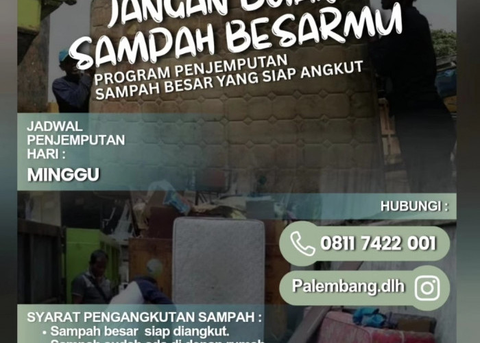 Program Jemput Sampah Besar Siap Angkut, Warga Bisa Hubungi Call Center 08117422001