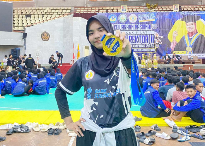 Mahasiswa UBD, Rintan Desvita Kembali Raih Juara 1 Kejuaraan Nasional Pencak Silat