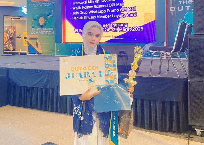 Suci Prestika, Mahasiswa UBD Raih Juara 1 Duta GDI 2024