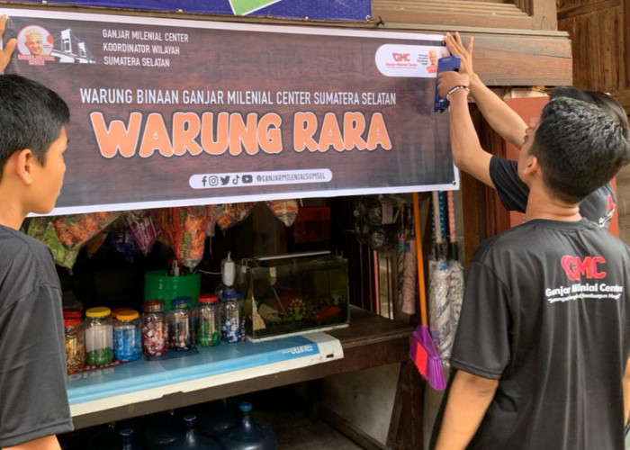 Ganjar Milenial Center Sumsel  Bantu UMKM Lewat Sosialisasi Gerakan Berbelanja di Warung Tetangga