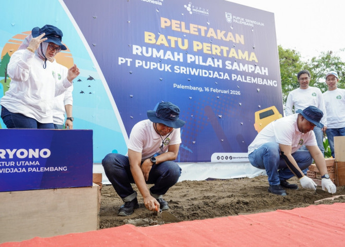 Peringati HPSN 2026, PT Pusri Palembang Bangun Rumah Pilah Sampah dan Gelar Aksi Bersih Serentak