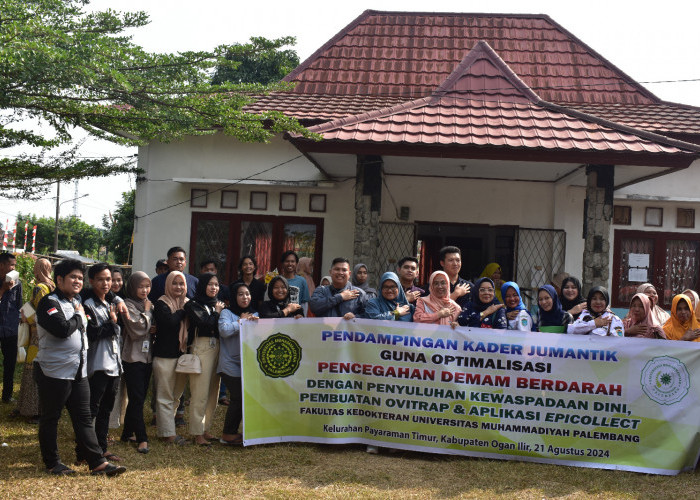 PKM Dosen FK Muhammadiyah Palembang, Penggunaan Teknologi Pemetaan Mencegah DBD di Kelurahan Payaraman Timur