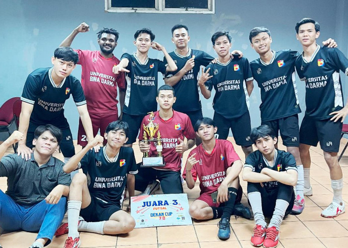 Tim Futsal UBD Gondol Juara 3 Turnamen Dekan Cup Unsri 7.0 2023