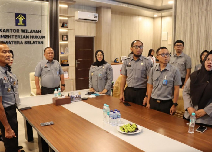 Kemenkum Sumsel Ikuti Penyerahan Laporan Pemeriksaan BPK RI, Laporan Keuangan Kementerian Hukum 2025