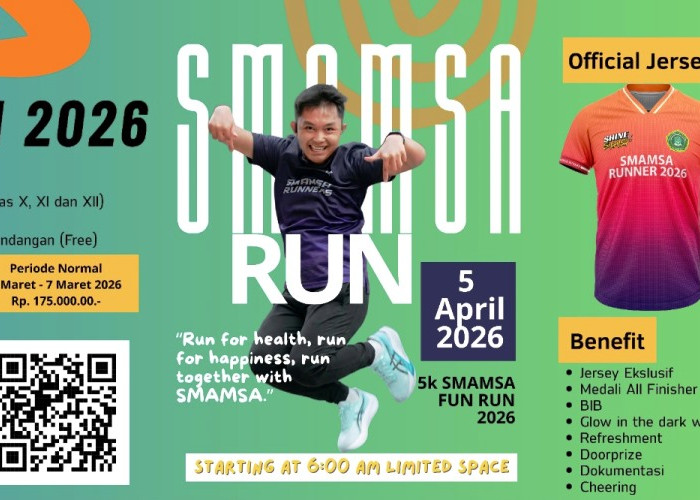 SMA Muhammadiyah 1 Palembang Gelar Smamsa Fun Run 2026, Catat Tanggalnya!