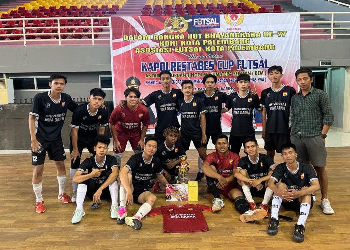 Tim Futsal UBD Juara 4 Kapolrestabes Cup 2023