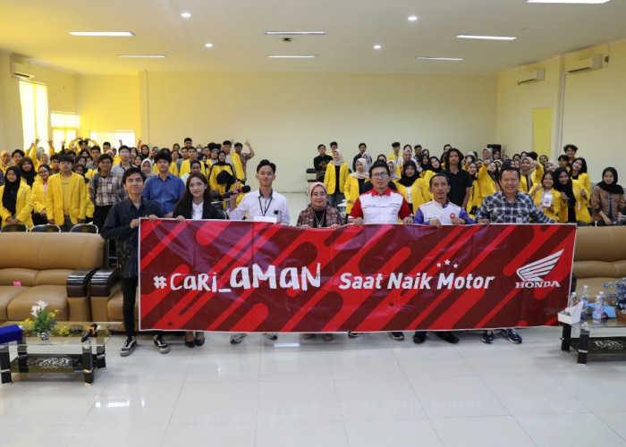 Astra Motor Sumsel Edukasi Safety Riding Ajak Bangga Jadi Generasi Cari Aman di Universitas Sriwijaya 