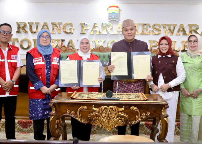 PMI Kota Palembang dan Setda Palembang Teken Kerja Sama Donor Darah, 105 Pegawai Turut Berpartisipasi
