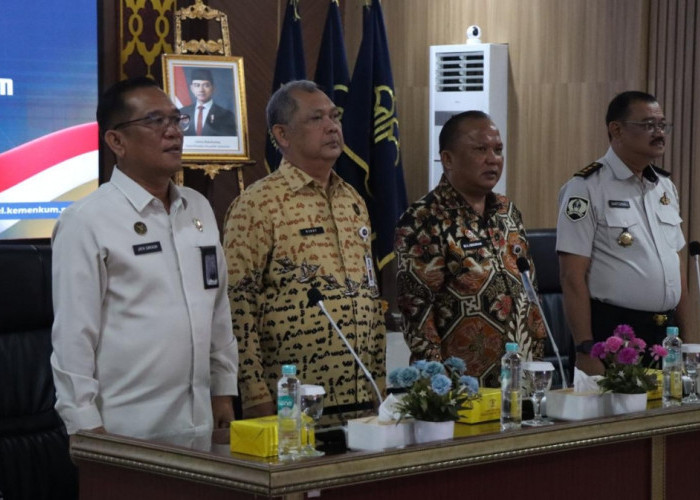 Optimalkan Indeks Pembangunan Hukum 2026, Kanwil Kemenkum Sumsel Gelar Rapat Koordinasi dengan APH