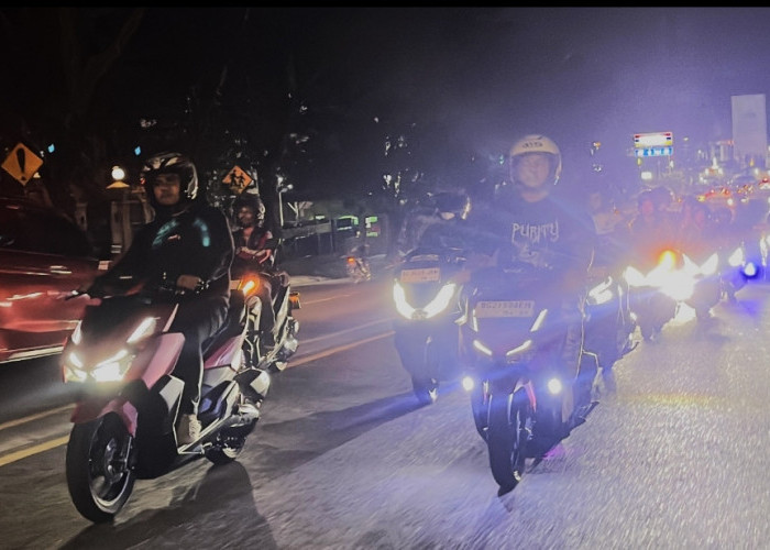 Astra Motor Sumsel Gelar Night Ride All New Honda Vario 125 bersama Komunitas Honda di Palembang 
