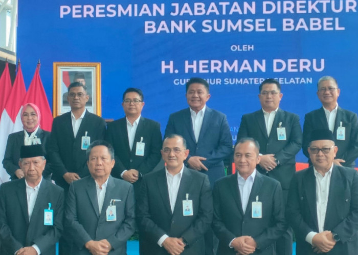 Gubernur Herman Deru Lantik Muhamad Suryadi Sebagai Direktur Utama Bank Sumsel Babel, Ini Pesannya