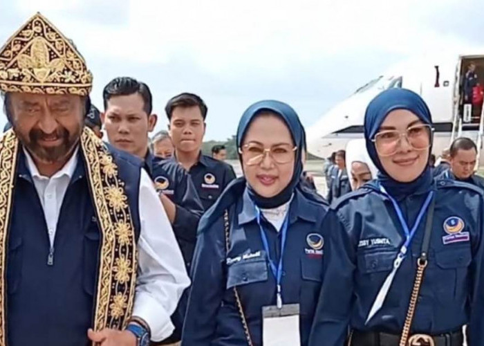 Renny Astuti Ikut Hadiri Kampanye Surya Paloh di Palembang, Siap Jalankan Instruksi Pilpres dan Pileg 2024