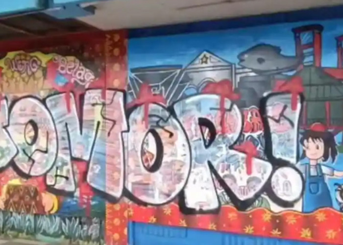Aksi Vandalisme Kian Meresahkan, Mural di Jalan Kapten A Rivai Jadi Sasaran, Ini Kata Walikota Ratu Dewa