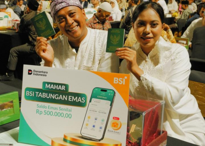 BSI Berikan Mahar Tabungan Emas Melalui Program Nikah Massal