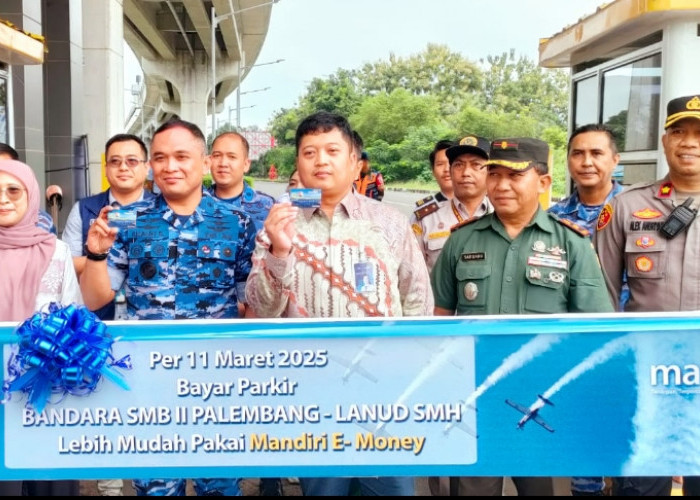 Dukung Digitalisasi Keuangan, Bayar Parkir di Bandara SMB II Palembang Kini Lebih Mudah Pakai Mandiri E-Money